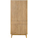 Opbergkast Arrosto eikenhout 202x90x45 cm light roast