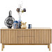 TV-meubel Arrosto eikenhout 58x135x40 cm light roast