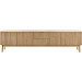 TV-meubel Arrosto eikenhout 58x225x40 cm light roast