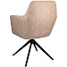Armstoel Balestro microleder donkerbeige