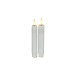 Dinerkaars Benevento Led small wit rond set van 2
