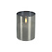 Kaars Caposele Led small grijs glas rond