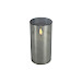Kaars Caposele Led large grijs glas rond