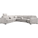 Hoekbank links Muscolo koudschuim grijs relaxfunctie