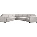 Hoekbank links Muscolo koudschuim grijs relaxfunctie