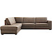Hoekbank links Muscolo bonellvering bruin relaxfunctie