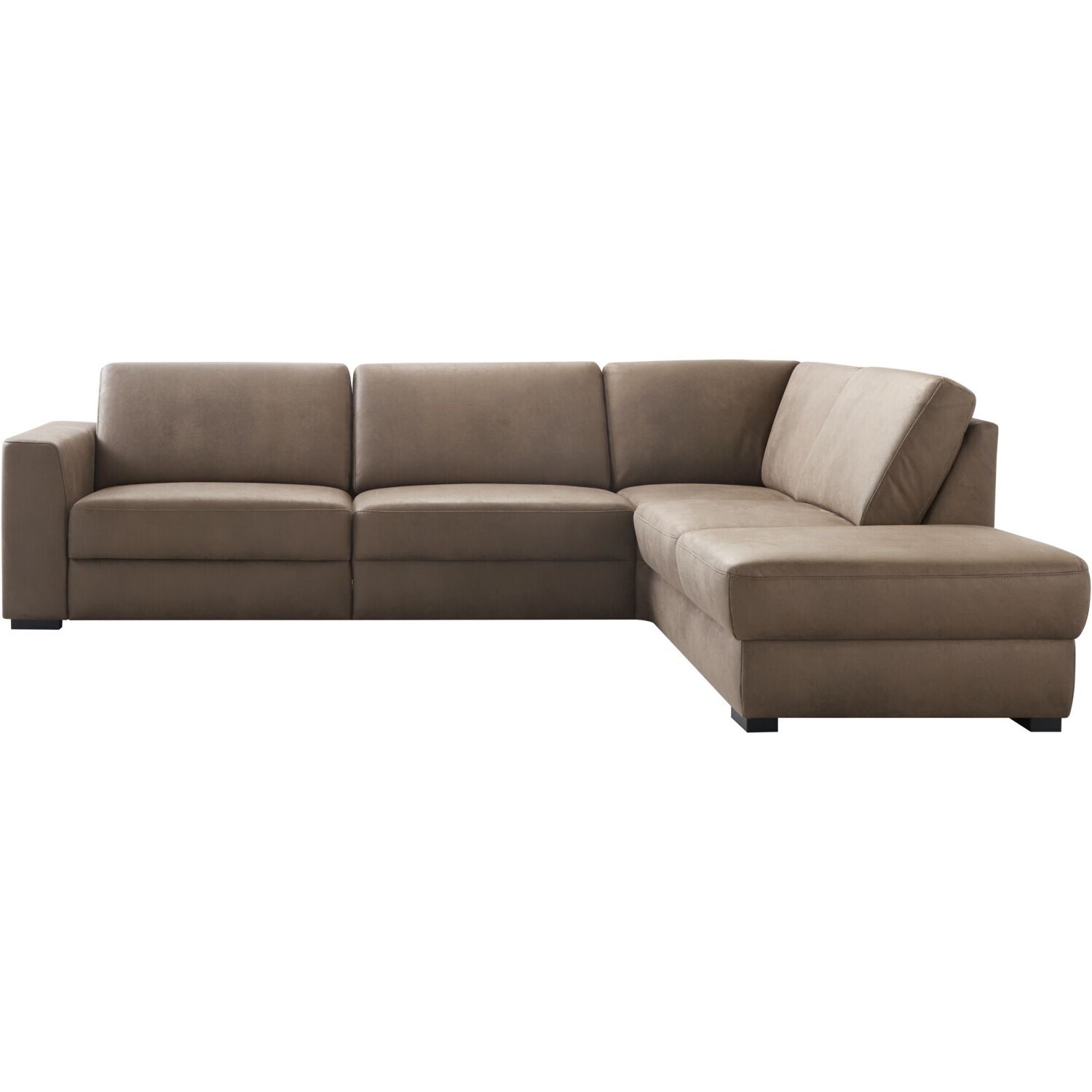 Hoekbank rechts Muscolo bonellvering bruin relaxfunctie