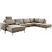 Hoekbank rechts Moscato traagschuim beige relaxfunctie