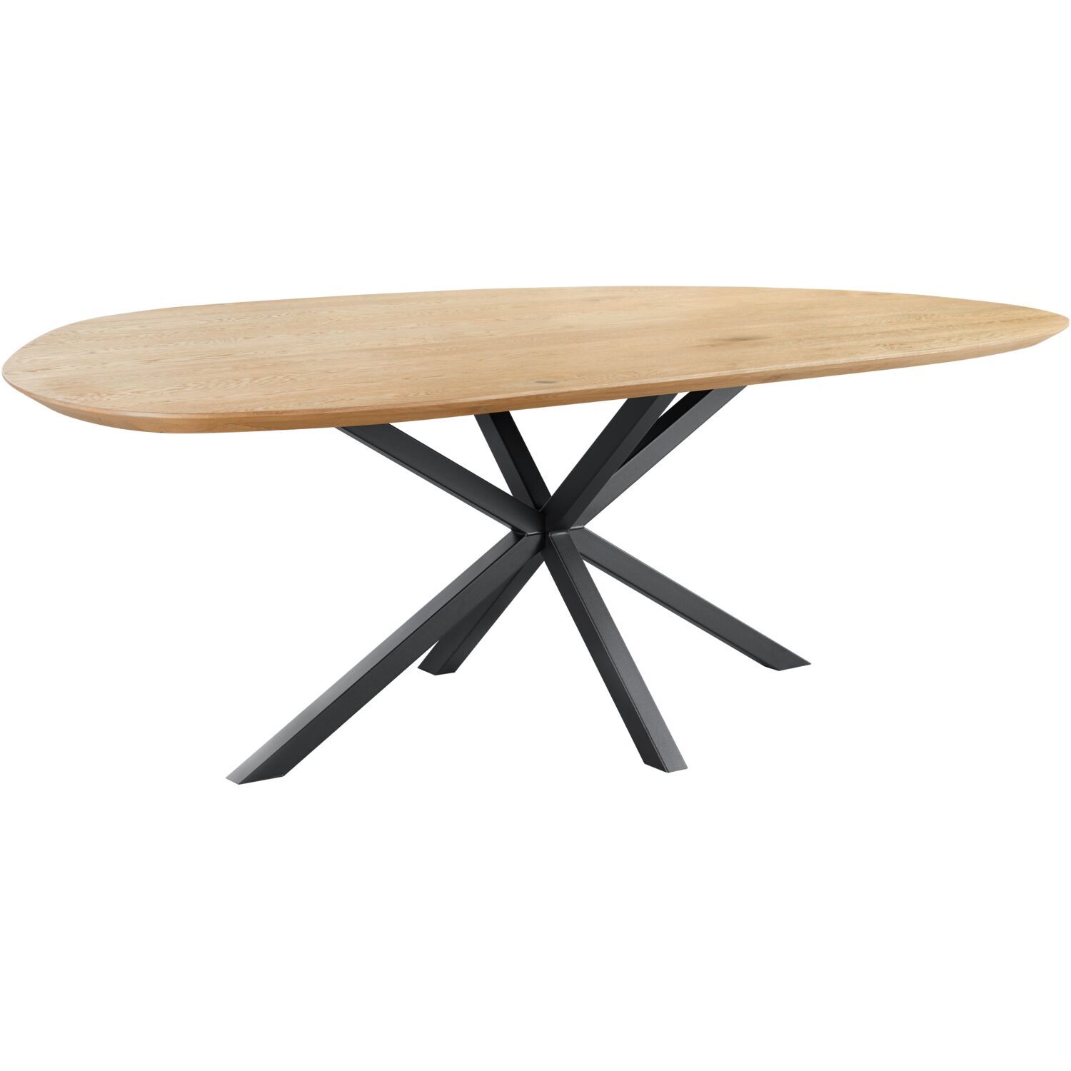 Eettafel Tavolo eikenhout 230x115 cm kiezel light roast