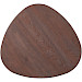 Salontafel Tavolo eikenhout 70x70 cm driehoekig dark roast