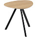 Salontafel Tavolo eikenhout 50x50 cm driehoekig light roast