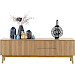 TV-meubel Arrosto eikenhout 58x180x40 cm light roast