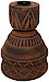 Kandelaar Alessano bruin large
