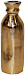 Vaas Duino 4x4x13 cm brons