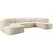 Elementenbank links breed Baricci HR koudschuim ecru