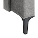 Hoekbank links Fabria polyetherschuim grijs