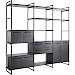 Wandkast Sistema 226x244x45 cm zwart opstelling 1