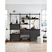 Wandkast Sistema 226x244x45 cm zwart opstelling 1