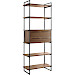 Wandkast Sistema 226x88x45 cm dark mango opstelling 4