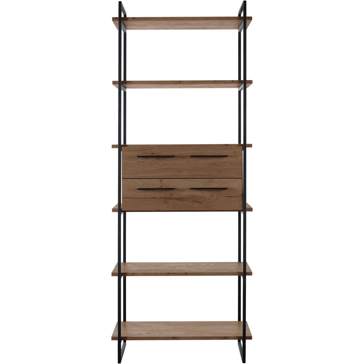 Wandkast Sistema 226x88x45 cm dark mango opstelling 4