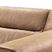 Hoekbank Ampara cognac links