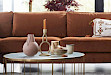 Hoekbank Delora koper Velvet links