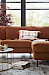 Hoekbank Delora koper Velvet links