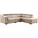 Hoekbank Celino met relax beige rechts