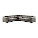 Hoekbank met relax Celino bruin links