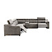Hoekbank met relax Celino bruin links