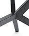 Eettafel Larente ovaal bruin/metaal 220x120cm