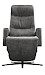 Relaxfauteuil Lontia antraciet Velvet