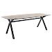 Eettafel Canarias tonvormig HPL brons 220x100cm
