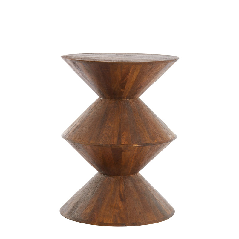 Bijzettafel Larus medium hout bruin