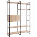 Wandkast Sistema 226x166x45 cm misty oak opstelling 3