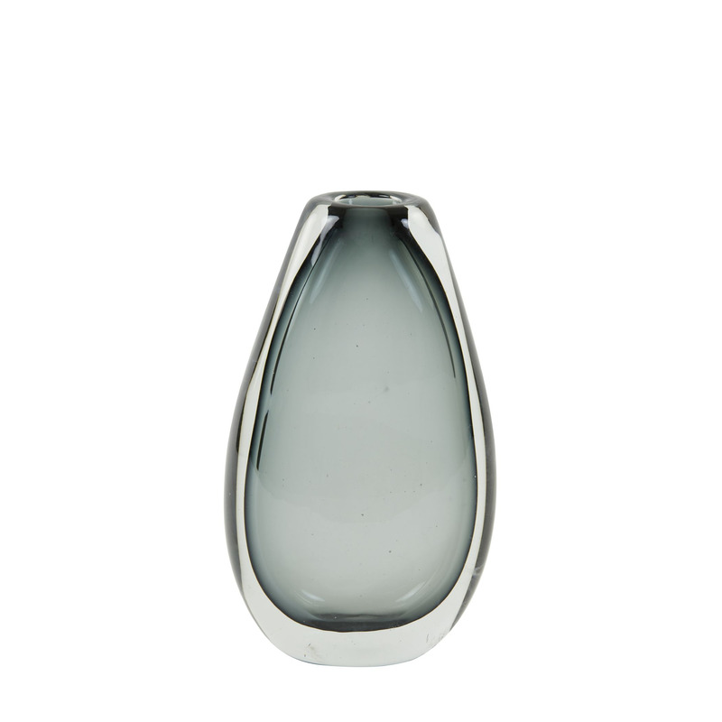 Vaas Calla medium glas grijs