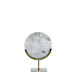 Ornament Gouya op voet small grijs agaat antiek brons