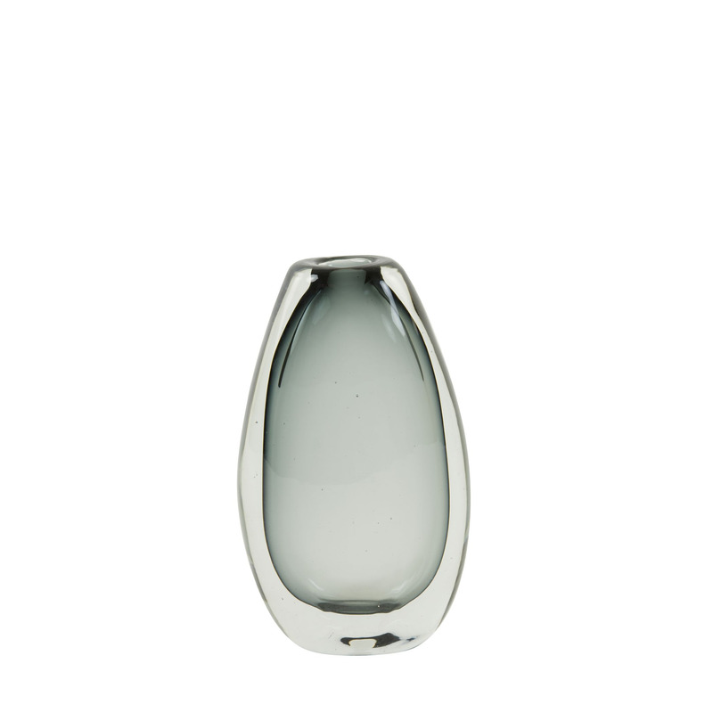 Vaas Calla small glas grijs
