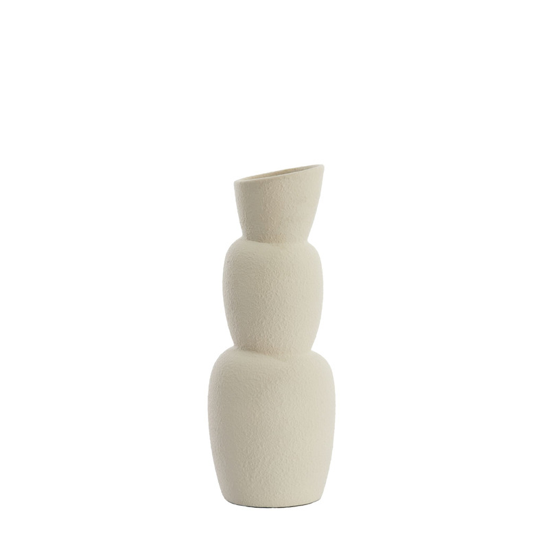 Vaas Aram small keramiek beige