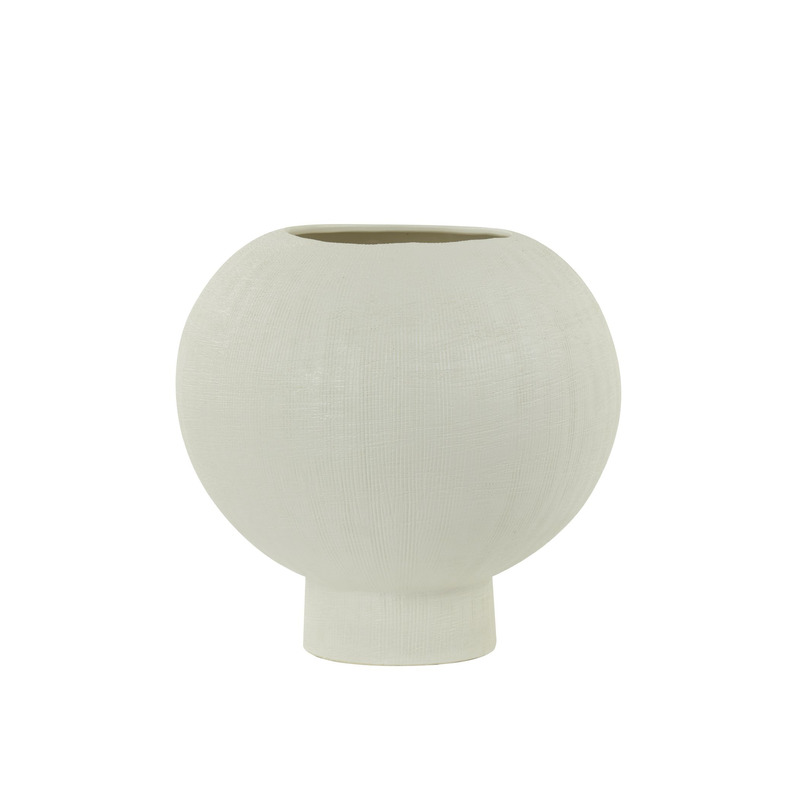 Vaas Maguli medium keramiek mat wit