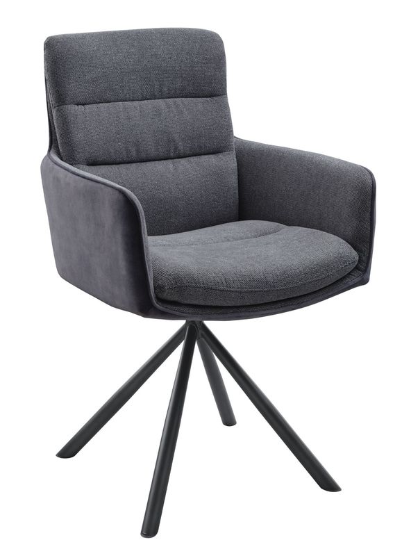 Armstoel Cavaletta antraciet