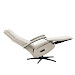 Relaxfauteuil Pantoli M lichtgrijs stof leer