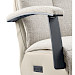 Relaxfauteuil Pantoli M lichtgrijs stof leer