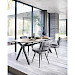 Eettafel Canarias tonvormig HPL brons 220x100cm