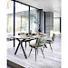 Eettafel Canarias tonvormig HPL brons 220x100cm