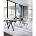 Eettafel Canarias tonvormig HPL brons 220x100cm