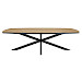 Eettafel Camerino Deens ovaal natur decor 275x130cm