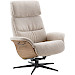 Relaxfauteuil Hintas M beige hout