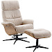 Relaxfauteuil Hintas M beige hout