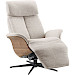 Relaxfauteuil Hintas M lichtgrijs hout